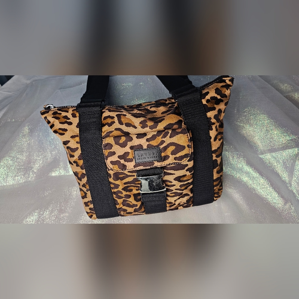 Ralph Lauren Leopard Print Hand Purse Bag - Picture 2 of 7